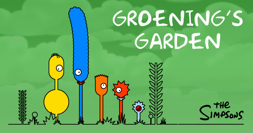 Groening's Garden - Threadless Simpson's T-shirt