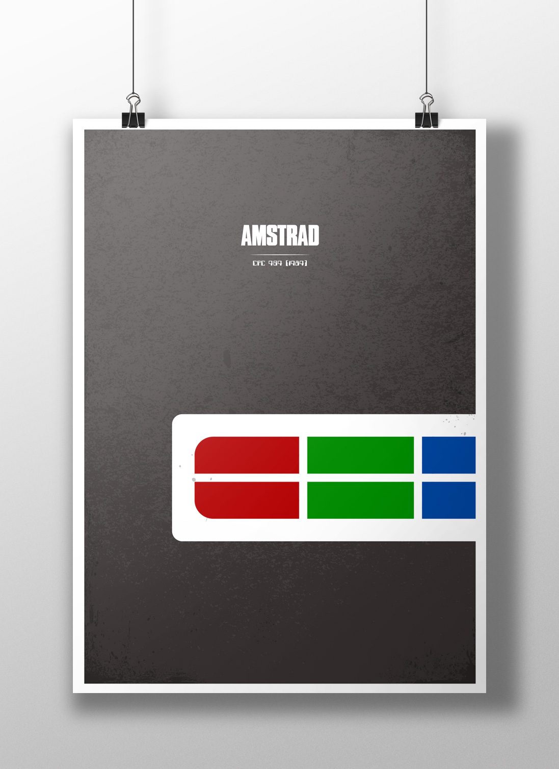 Amstrad CPC 464 Minimalist Poster